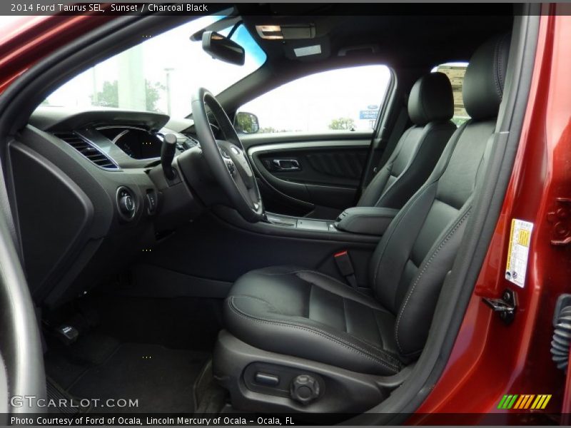 Sunset / Charcoal Black 2014 Ford Taurus SEL