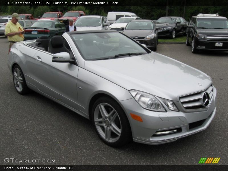 Iridium Silver Metallic / Black 2012 Mercedes-Benz E 350 Cabriolet
