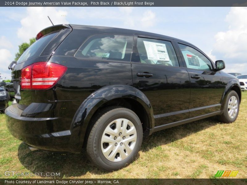 Pitch Black / Black/Light Frost Beige 2014 Dodge Journey Amercian Value Package