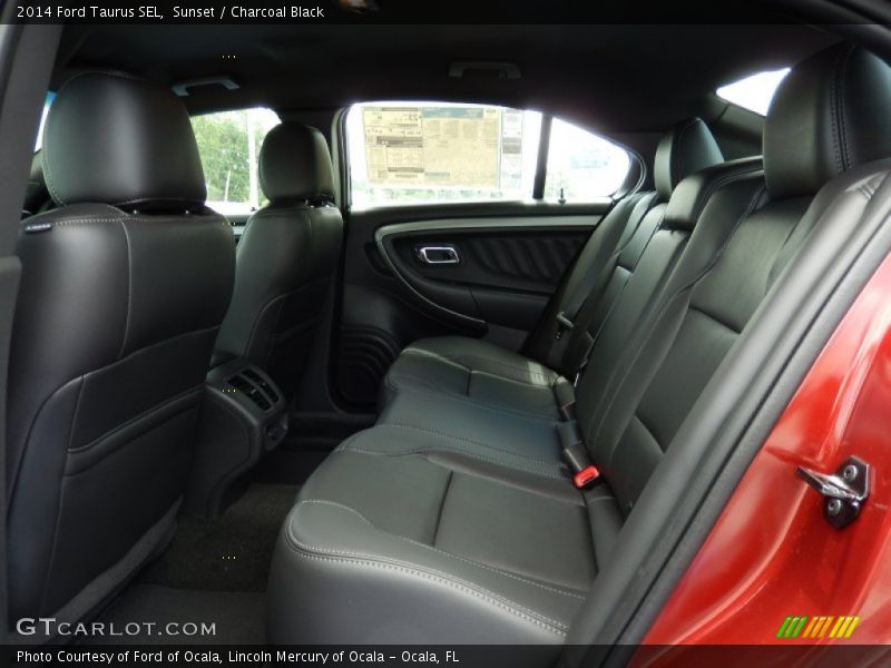 Sunset / Charcoal Black 2014 Ford Taurus SEL
