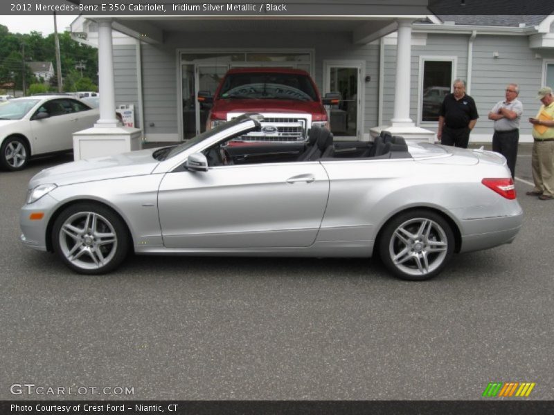 Iridium Silver Metallic / Black 2012 Mercedes-Benz E 350 Cabriolet