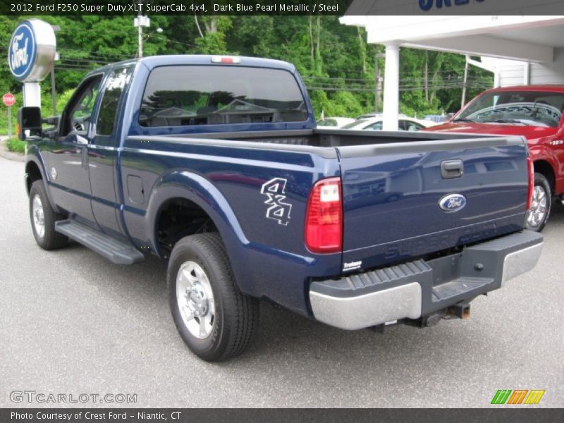 Dark Blue Pearl Metallic / Steel 2012 Ford F250 Super Duty XLT SuperCab 4x4