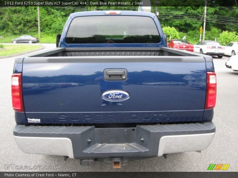 Dark Blue Pearl Metallic / Steel 2012 Ford F250 Super Duty XLT SuperCab 4x4
