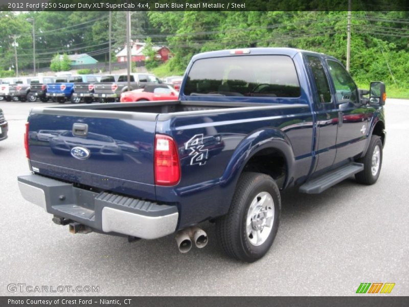 Dark Blue Pearl Metallic / Steel 2012 Ford F250 Super Duty XLT SuperCab 4x4
