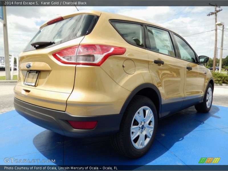 Karat Gold / Charcoal Black 2014 Ford Escape S