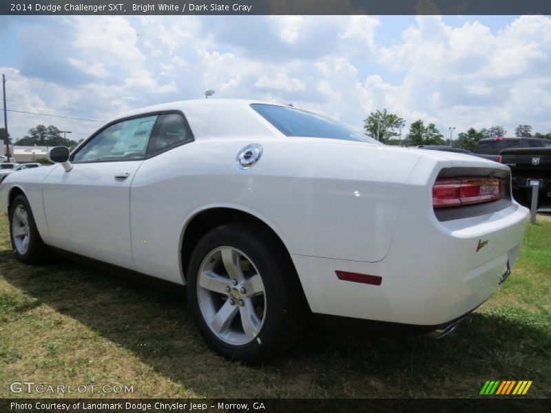 Bright White / Dark Slate Gray 2014 Dodge Challenger SXT