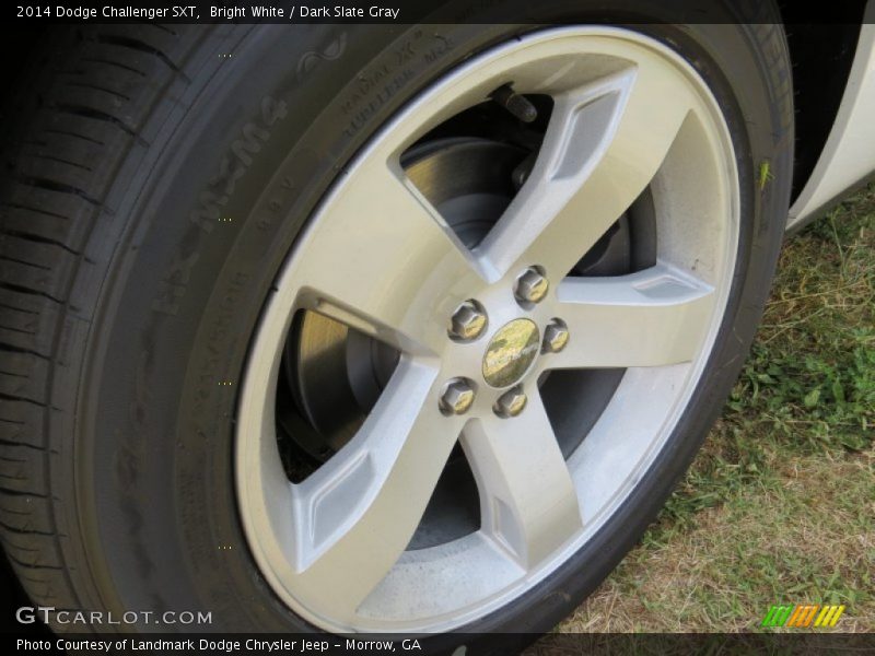 Bright White / Dark Slate Gray 2014 Dodge Challenger SXT