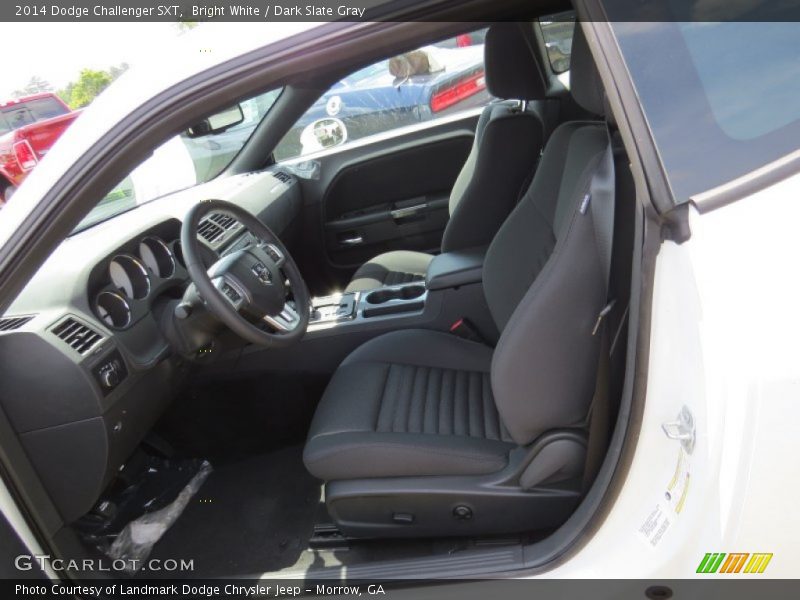 Bright White / Dark Slate Gray 2014 Dodge Challenger SXT