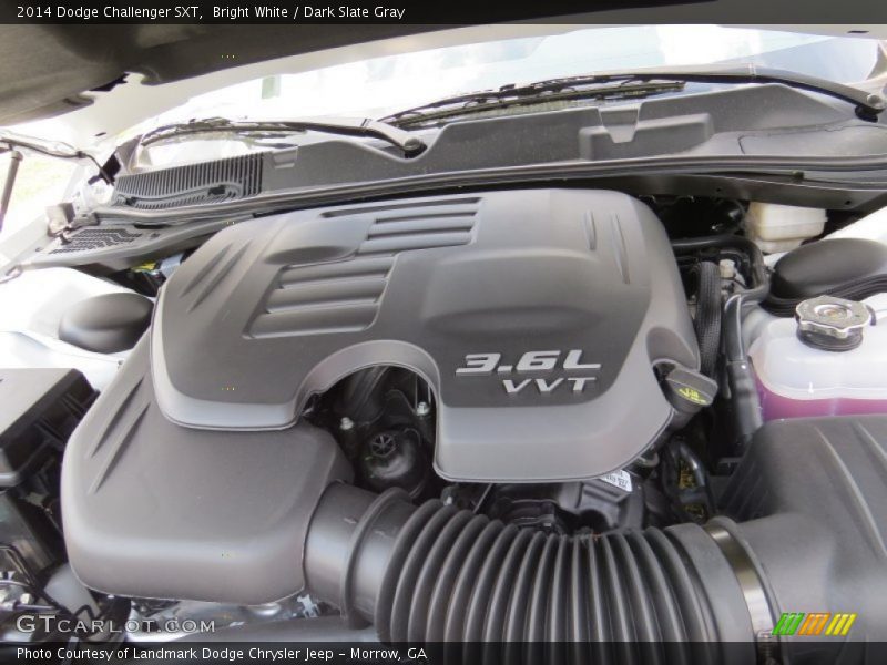 Bright White / Dark Slate Gray 2014 Dodge Challenger SXT