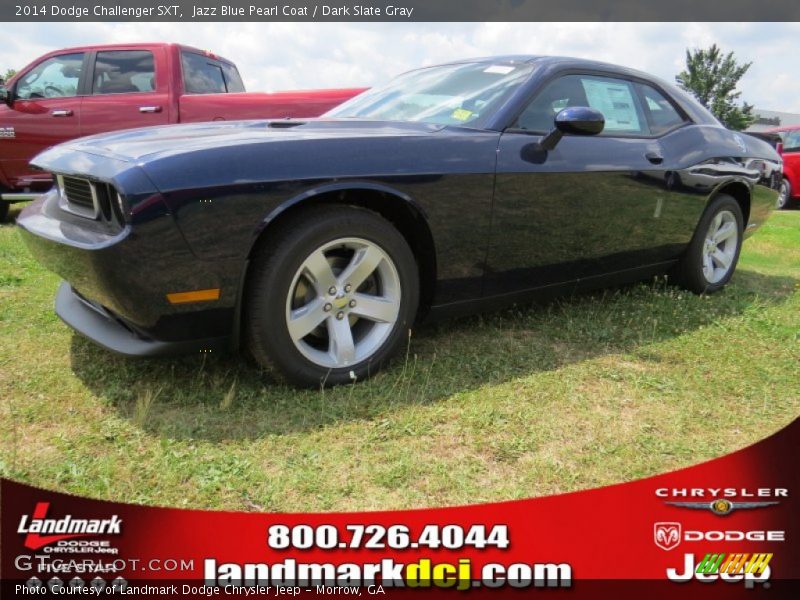 Jazz Blue Pearl Coat / Dark Slate Gray 2014 Dodge Challenger SXT