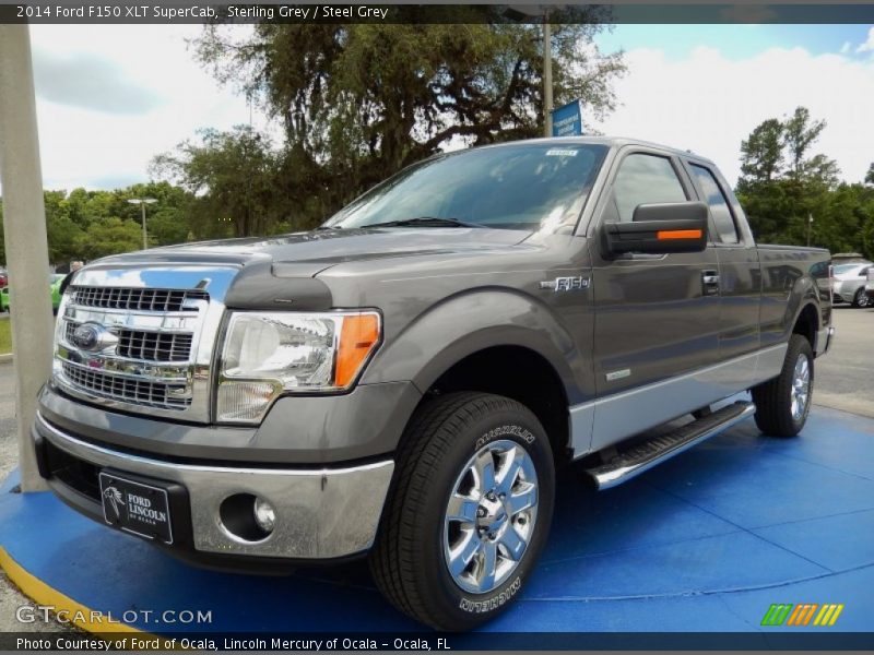 Sterling Grey / Steel Grey 2014 Ford F150 XLT SuperCab