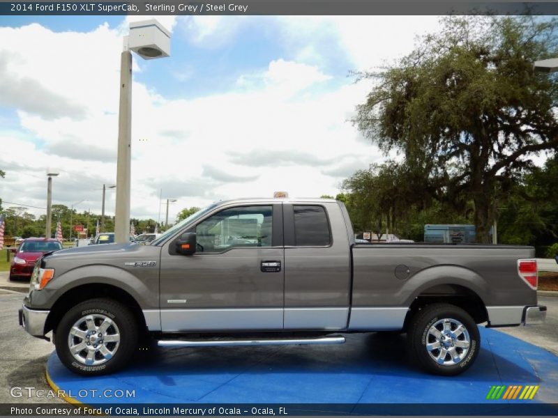 Sterling Grey / Steel Grey 2014 Ford F150 XLT SuperCab