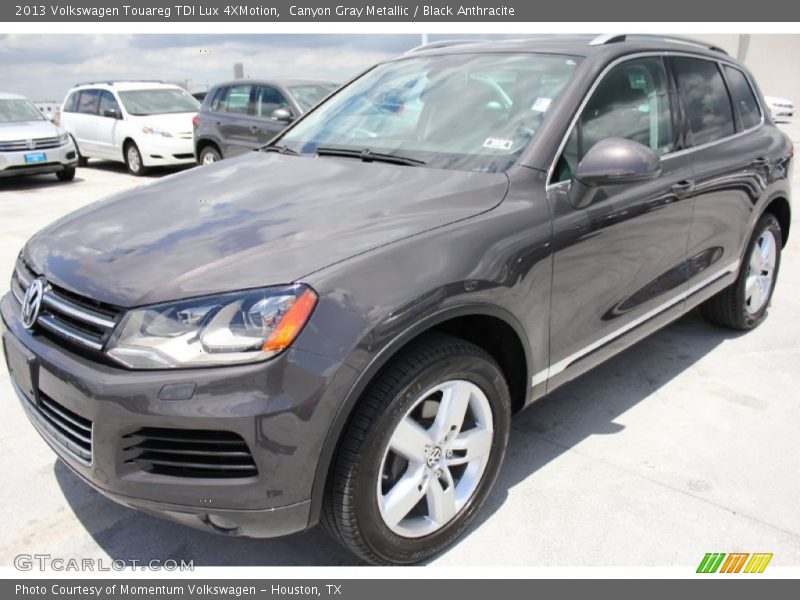 Canyon Gray Metallic / Black Anthracite 2013 Volkswagen Touareg TDI Lux 4XMotion