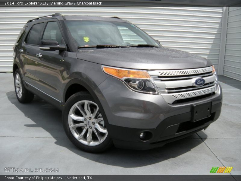 Sterling Gray / Charcoal Black 2014 Ford Explorer XLT