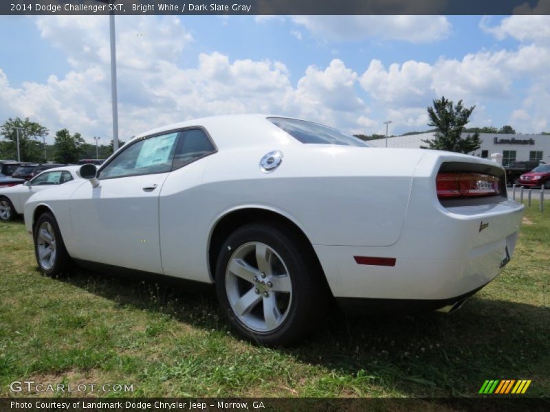 Bright White / Dark Slate Gray 2014 Dodge Challenger SXT