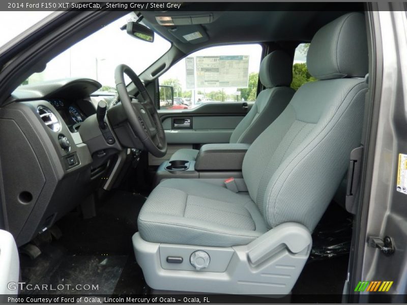 Sterling Grey / Steel Grey 2014 Ford F150 XLT SuperCab