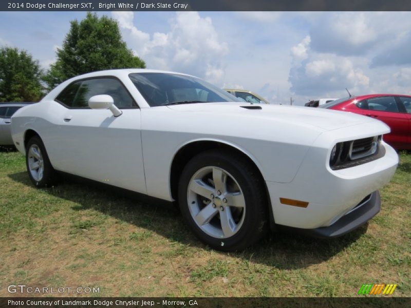 Bright White / Dark Slate Gray 2014 Dodge Challenger SXT