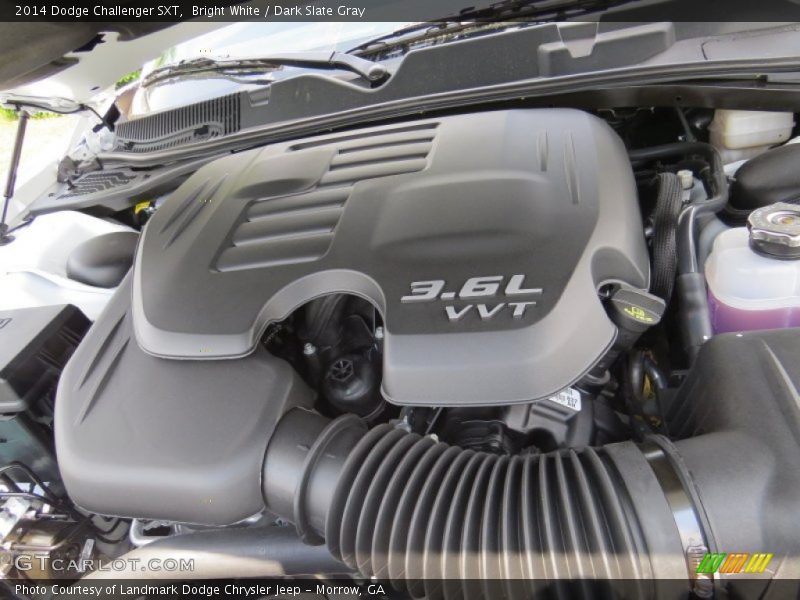 Bright White / Dark Slate Gray 2014 Dodge Challenger SXT