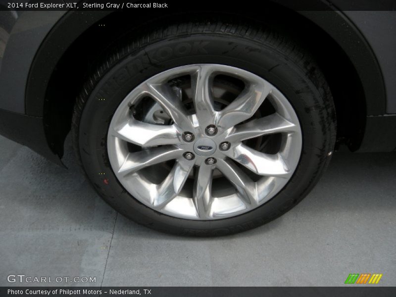 Sterling Gray / Charcoal Black 2014 Ford Explorer XLT