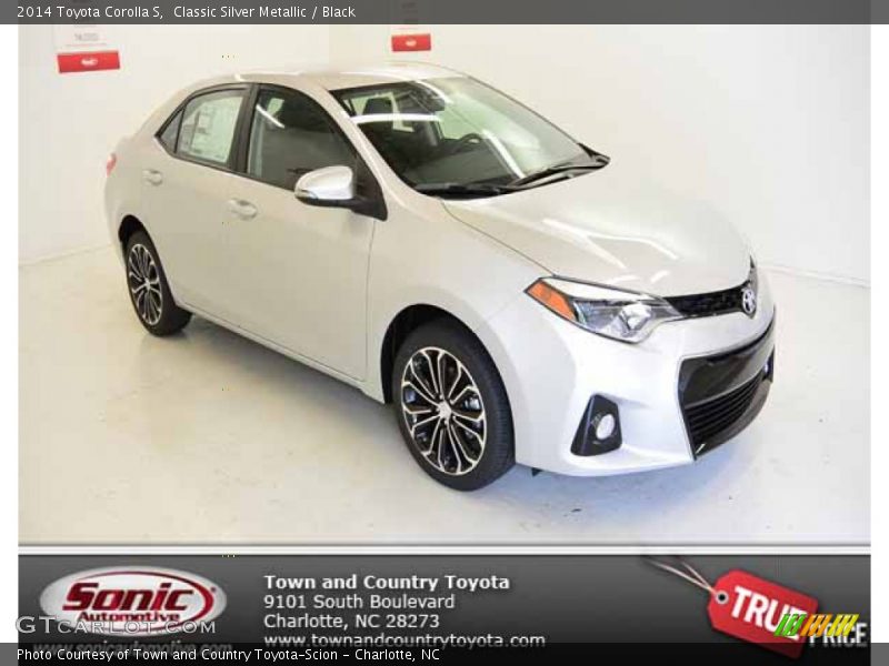 Classic Silver Metallic / Black 2014 Toyota Corolla S