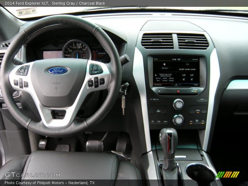 Sterling Gray / Charcoal Black 2014 Ford Explorer XLT