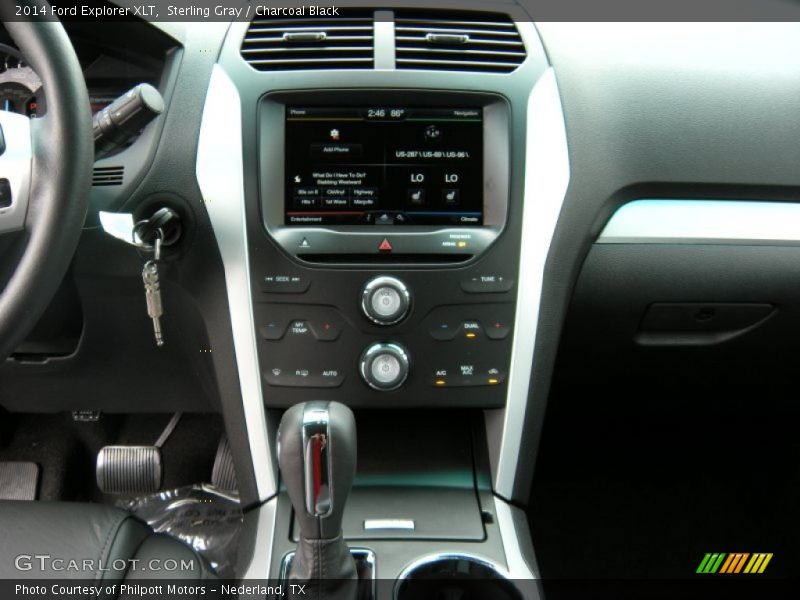 Sterling Gray / Charcoal Black 2014 Ford Explorer XLT
