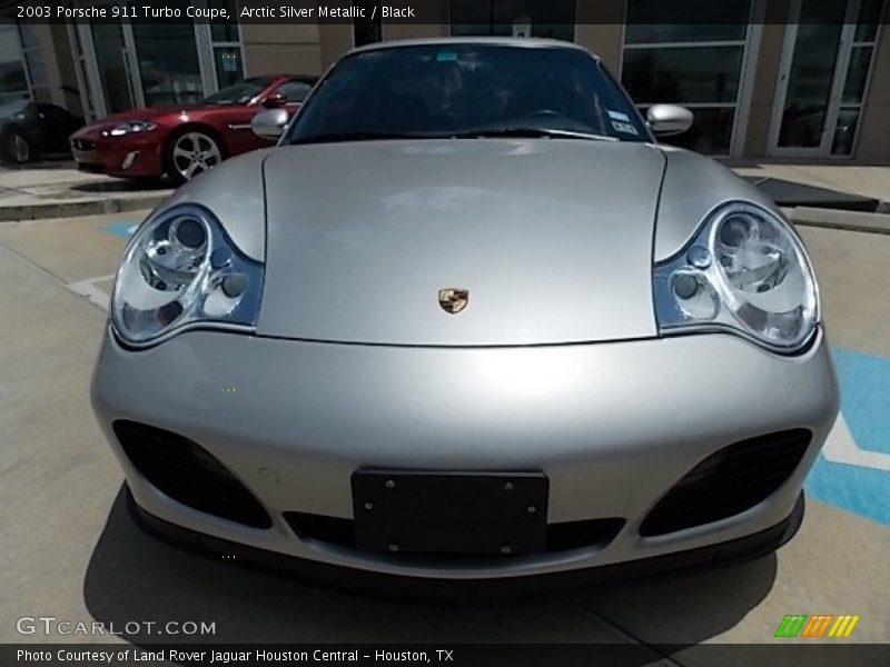 Arctic Silver Metallic / Black 2003 Porsche 911 Turbo Coupe