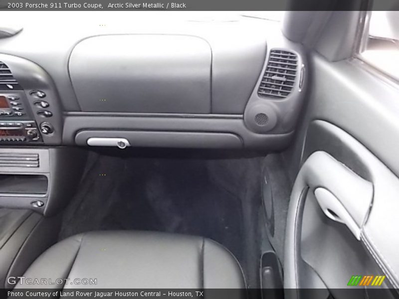 Arctic Silver Metallic / Black 2003 Porsche 911 Turbo Coupe