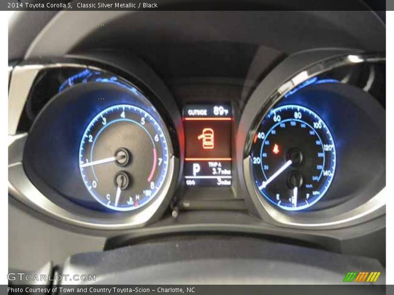 Classic Silver Metallic / Black 2014 Toyota Corolla S