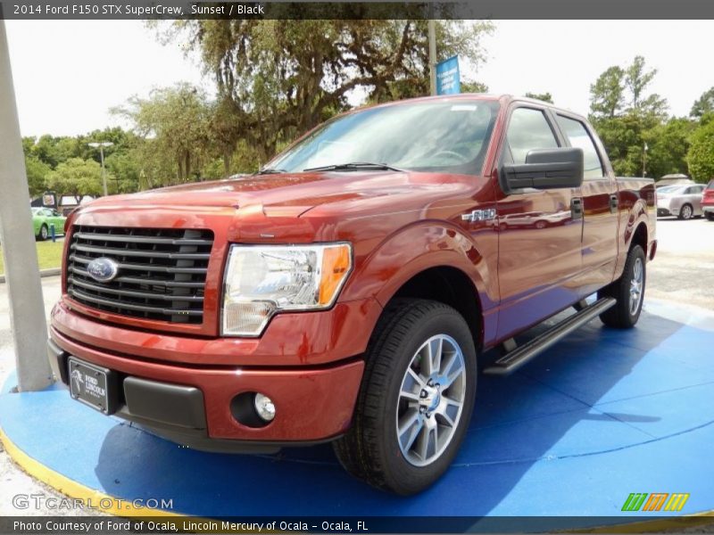 Sunset / Black 2014 Ford F150 STX SuperCrew