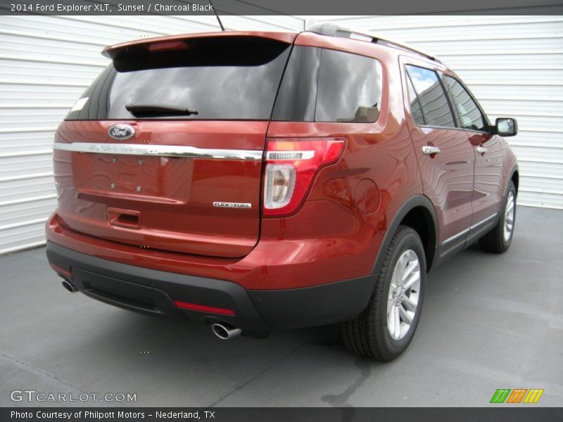 Sunset / Charcoal Black 2014 Ford Explorer XLT