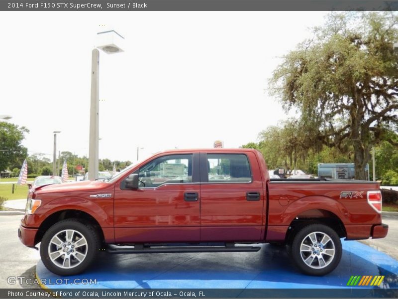 Sunset / Black 2014 Ford F150 STX SuperCrew