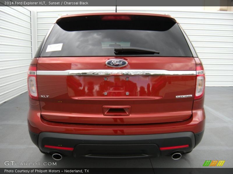 Sunset / Charcoal Black 2014 Ford Explorer XLT