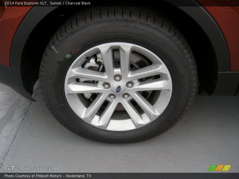 Sunset / Charcoal Black 2014 Ford Explorer XLT