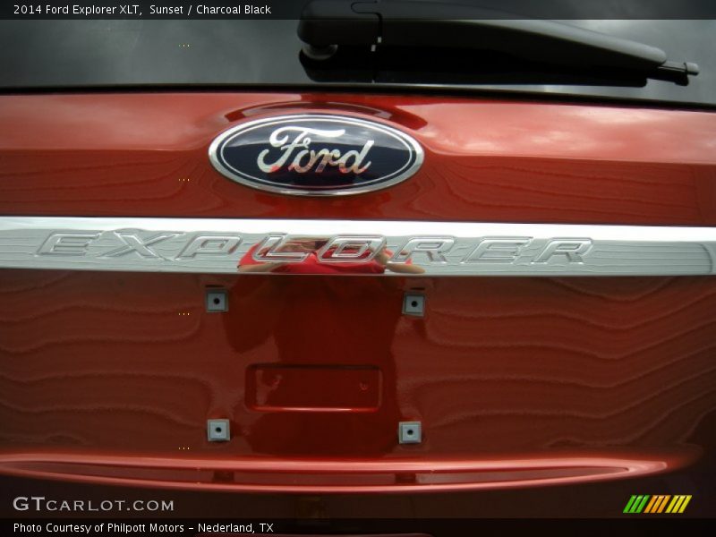 Sunset / Charcoal Black 2014 Ford Explorer XLT