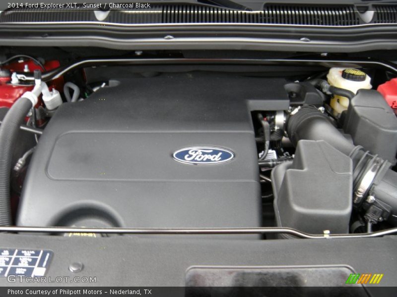 Sunset / Charcoal Black 2014 Ford Explorer XLT