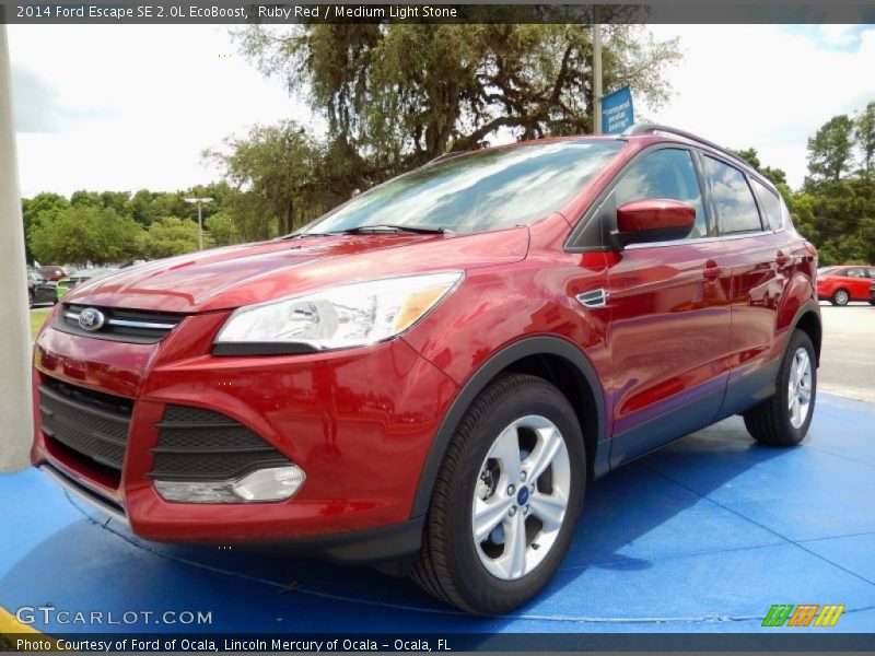 Ruby Red / Medium Light Stone 2014 Ford Escape SE 2.0L EcoBoost