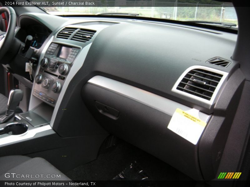 Sunset / Charcoal Black 2014 Ford Explorer XLT