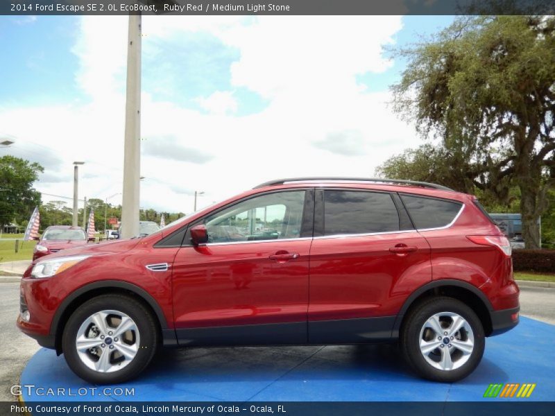 Ruby Red / Medium Light Stone 2014 Ford Escape SE 2.0L EcoBoost