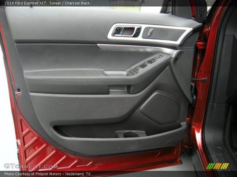 Sunset / Charcoal Black 2014 Ford Explorer XLT