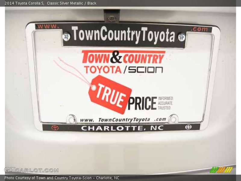 Classic Silver Metallic / Black 2014 Toyota Corolla S