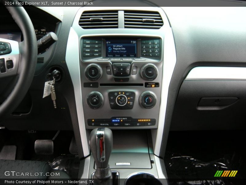 Sunset / Charcoal Black 2014 Ford Explorer XLT