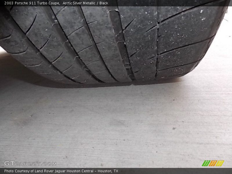 Arctic Silver Metallic / Black 2003 Porsche 911 Turbo Coupe