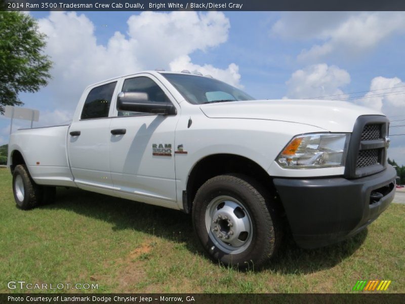 Front 3/4 View of 2014 3500 Tradesman Crew Cab Dually