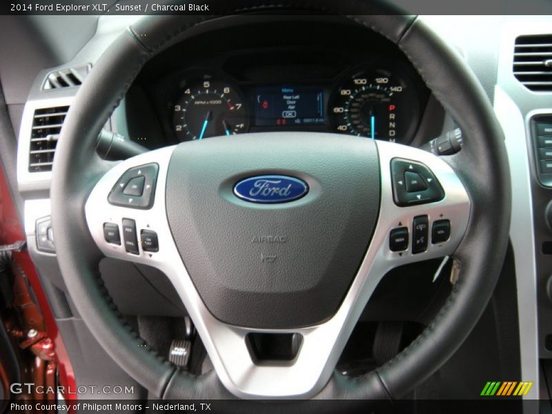 Sunset / Charcoal Black 2014 Ford Explorer XLT
