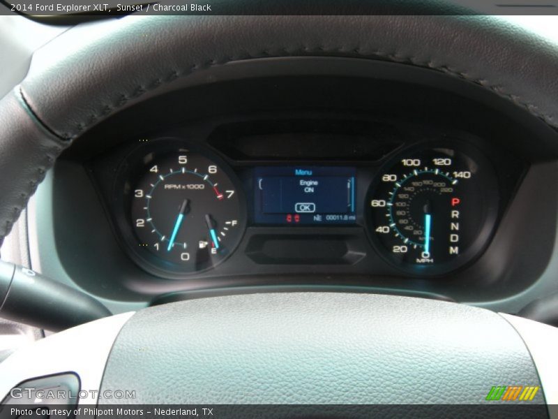 Sunset / Charcoal Black 2014 Ford Explorer XLT
