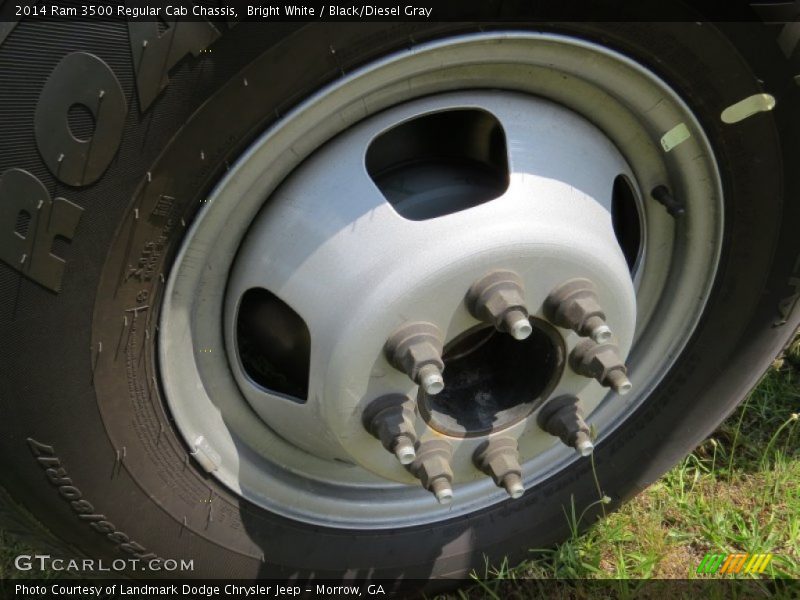 Bright White / Black/Diesel Gray 2014 Ram 3500 Regular Cab Chassis