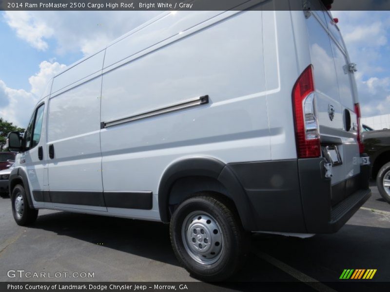 Bright White / Gray 2014 Ram ProMaster 2500 Cargo High Roof
