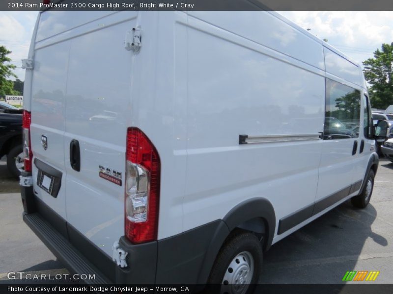 Bright White / Gray 2014 Ram ProMaster 2500 Cargo High Roof