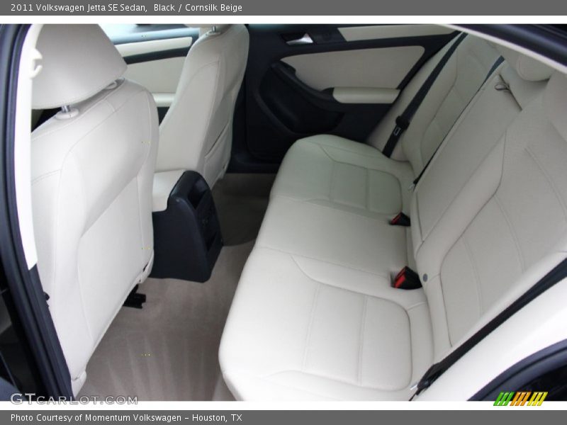 Black / Cornsilk Beige 2011 Volkswagen Jetta SE Sedan